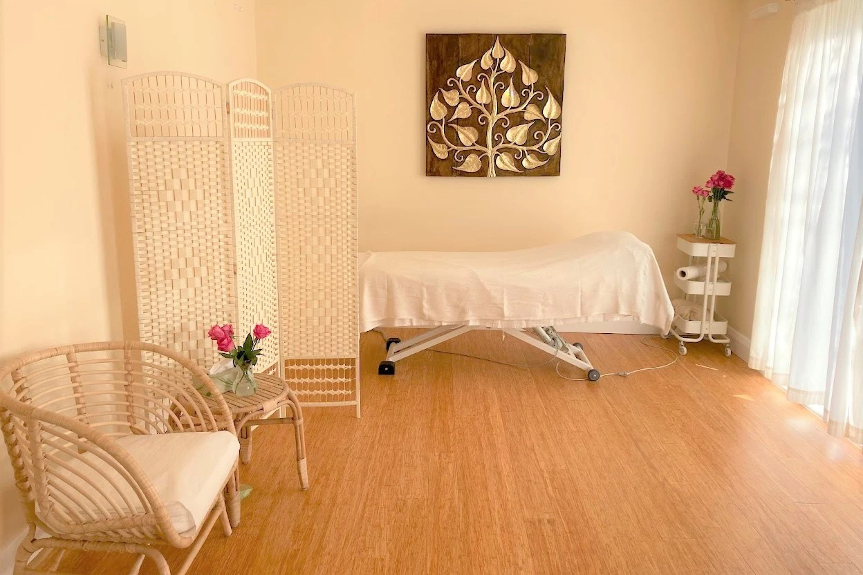 Massage Therapy Room at A Space to Be Shilbottle Northumberland.
